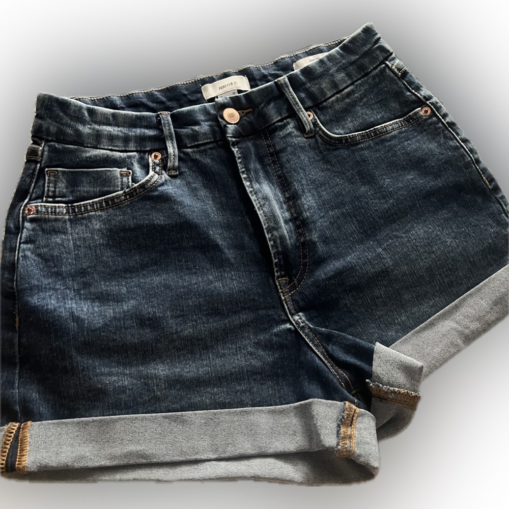 curvy denim shorts
